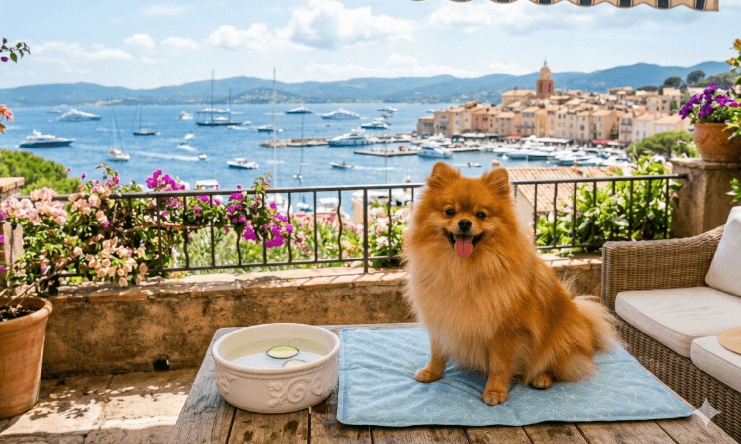 Été Tropézien : Nos Secrets pour Garder votre Loulou au Frais — Soins et accessoires Pomeranian