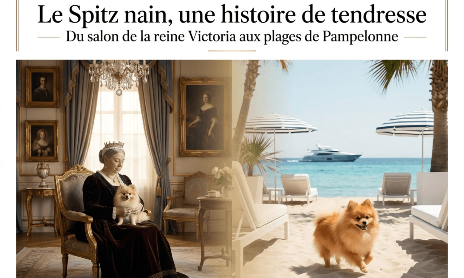 Le Spitz Nain, une Histoire de Tendresse : Des Palais Royaux aux Plages de la Côte d'Azur — Soins et accessoires Pomeranian